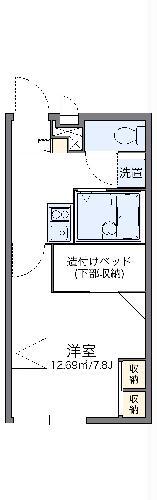 レオパレスみやこ(1K/1階)の間取り写真
