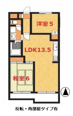 ヴィラパーティス(2LDK/3階)の間取り写真