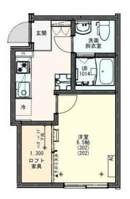 KEIAI RESIDENCE西八王子2(1K/2階)の間取り写真