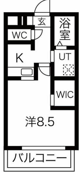 ALBA TOYOKUNI(1K/3階)の間取り写真