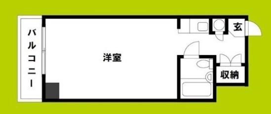 ティーズ桜川マンション(ワンルーム/4階)の間取り写真