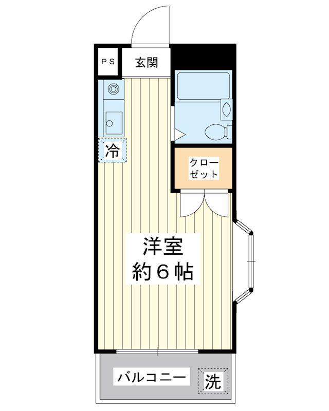 レジデンスGOOD(ワンルーム/3階)の間取り写真