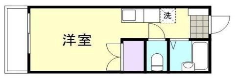 ハイツ アイン(1K/2階)の間取り写真