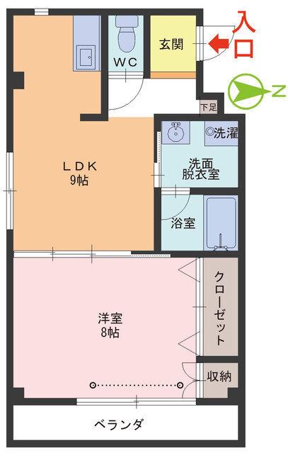 サン レジーナ(1LDK/2階)の間取り写真