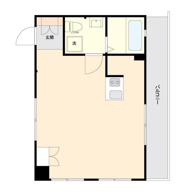 ONE ROOF FLAT NISHIWASEDA(ワンルーム/12階)の間取り写真