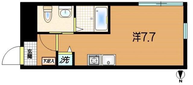 初台ハイツ(ワンルーム/5階)の間取り写真