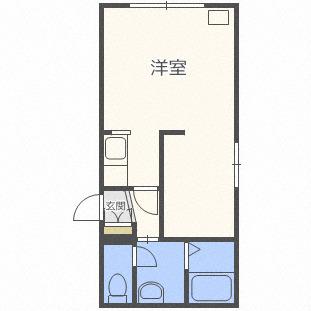 DUE CASA COMODO(1LDK/2階)の間取り写真