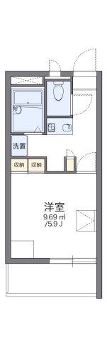 レオパレスグランデ泉B(1K/2階)の間取り写真