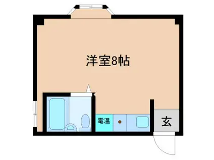 コーポ葵(ワンルーム/2階)の間取り写真