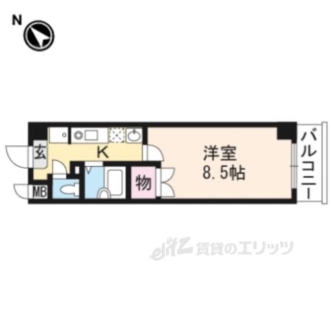 アートプラザ野路(1K/3階)の間取り写真