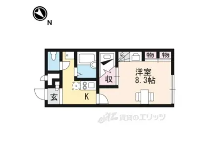 レオパレス高宮B(1K/1階)の間取り写真