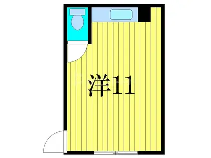 第2平成ビル(ワンルーム/1階)の間取り写真