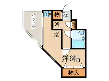 コーポOGAWA(ワンルーム/4階)の間取り写真