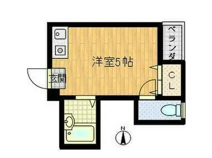ビルシャナ上田(ワンルーム/1階)の間取り写真