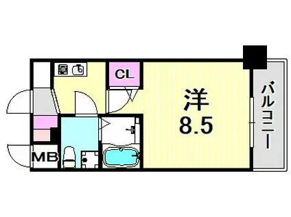 セレニテ甲子園II(1K/7階)の間取り写真