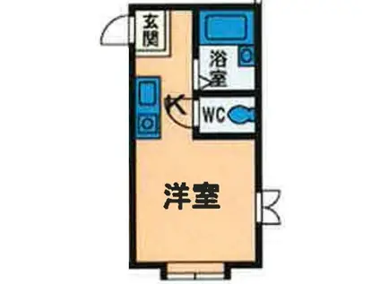 BCASA鶴巻温泉RE-BORN(ワンルーム/2階)の間取り写真