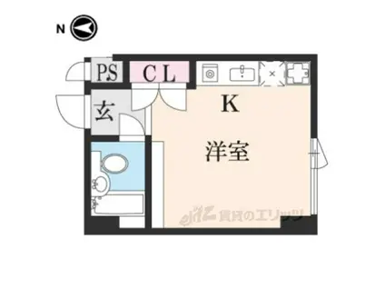 GRANDLATTICESAYAMACH(1K/5階)の間取り写真