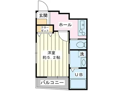 アドバンテージ堀江(1K/3階)の間取り写真