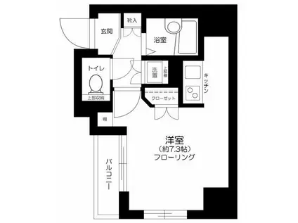 ドルチェ京橋壱番館(ワンルーム/4階)の間取り写真