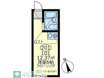 エスペランサ川崎(ワンルーム/2階)の間取り写真