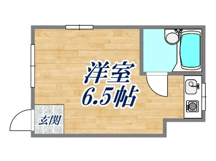 サンロイヤル浜脇(ワンルーム/1階)の間取り写真
