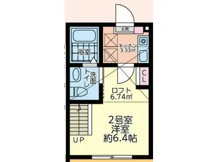 ショコラREZE(1K/1階)の間取り写真