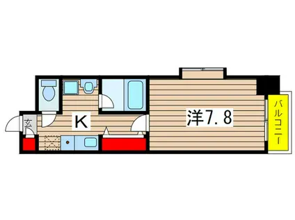 BELLAGIOII(1K/5階)の間取り写真