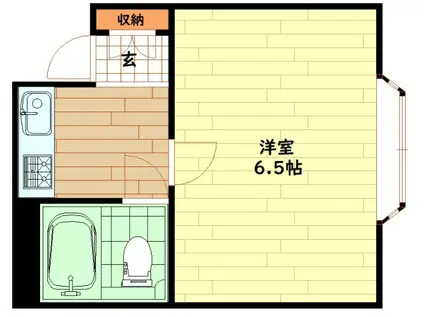 ベストレジデンス天六(1K/4階)の間取り写真