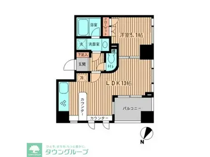 メゾンド日本橋三越前(1LDK/9階)の間取り写真