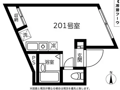 ウエスト SHIBUYA(ワンルーム/2階)の間取り写真