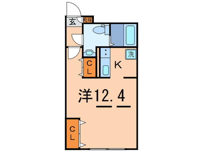 ZESTY駒澤大学II(1K/4階)の間取り写真