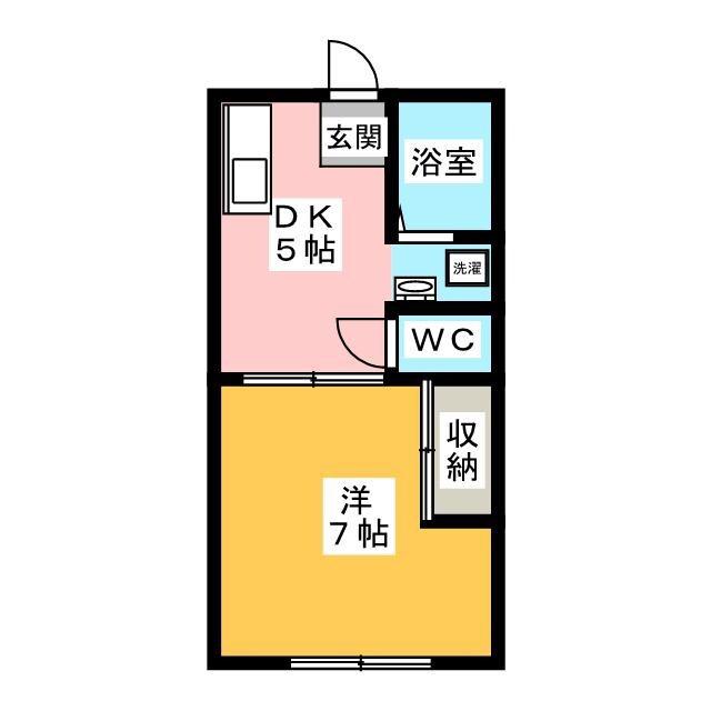 ガーデンハイツ(1DK/1階)の間取り写真