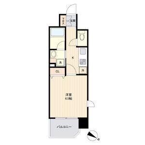 LIVE CASA 仙台長町(1K/6階)の間取り写真