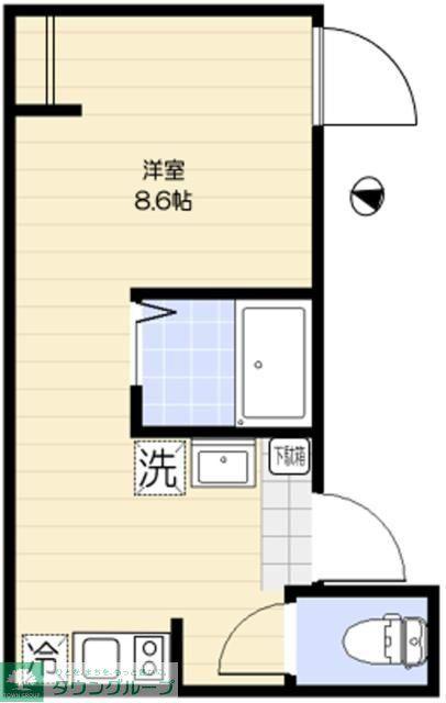 VILLE-PRADO北小岩(ワンルーム/3階)の間取り写真