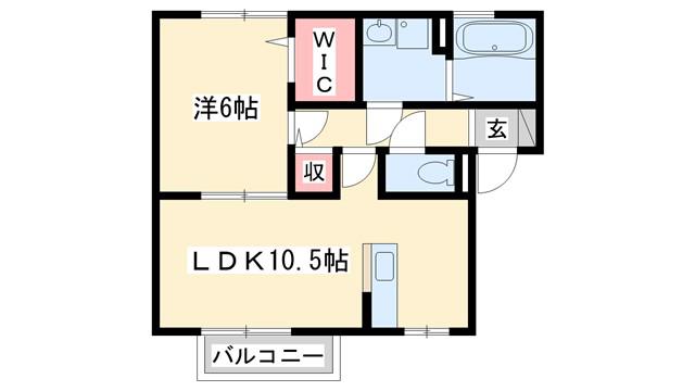 ガレリア グランデ(1LDK/2階)の間取り写真