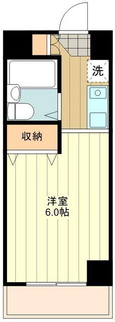 アバクス立川(ワンルーム/3階)の間取り写真