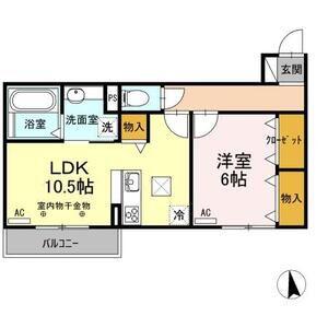 ES TUPENDO(1LDK/1階)の間取り写真