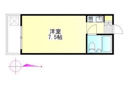 駒込K&Mビル(ワンルーム/1階)の間取り写真