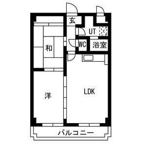 エムテック八尾(2LDK/2階)の間取り写真