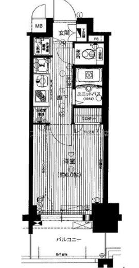 プレサンス名古屋STATIONアブソリュート(1K/3階)の間取り写真