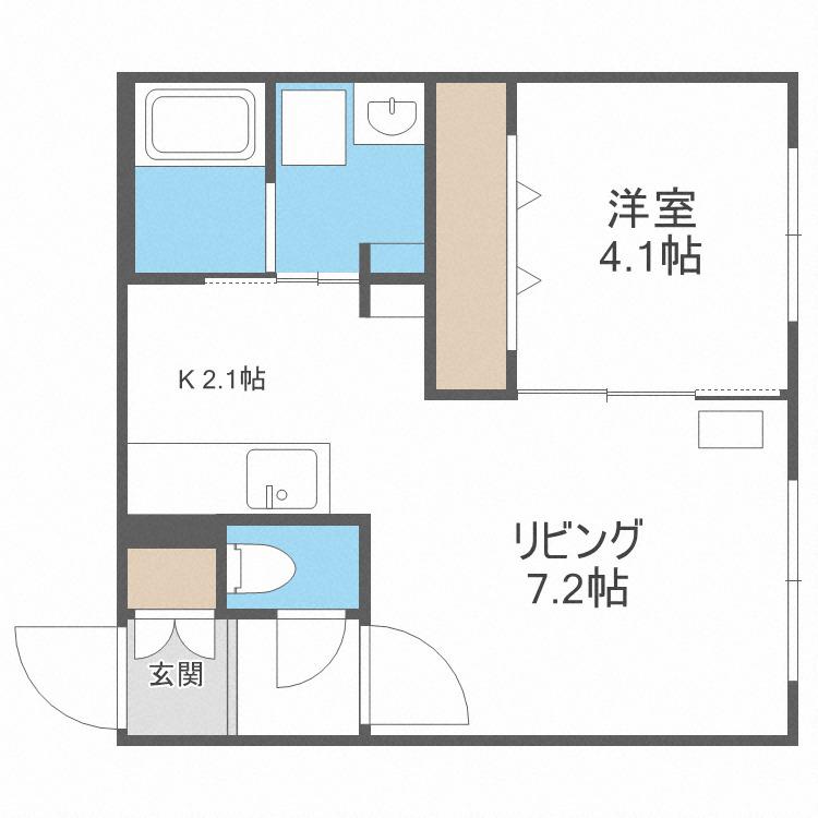 STINGRAY32(1LDK/4階)の間取り写真