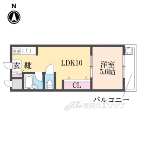 マルエス3番館(1LDK/2階)の間取り写真