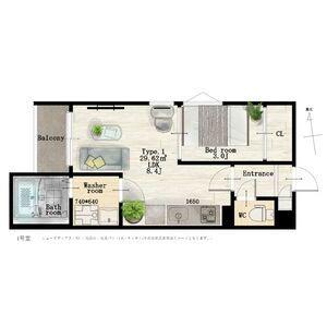 REGALEST東照宮駅前MT(1LDK/2階)の間取り写真