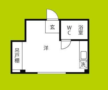 ベンシティーマンション(ワンルーム/5階)の間取り写真