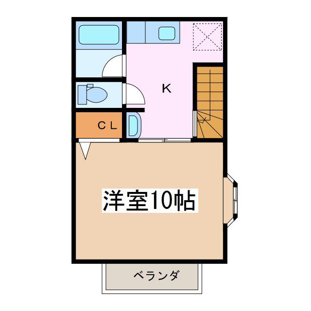 はじめパレス(1K/2階)の間取り写真