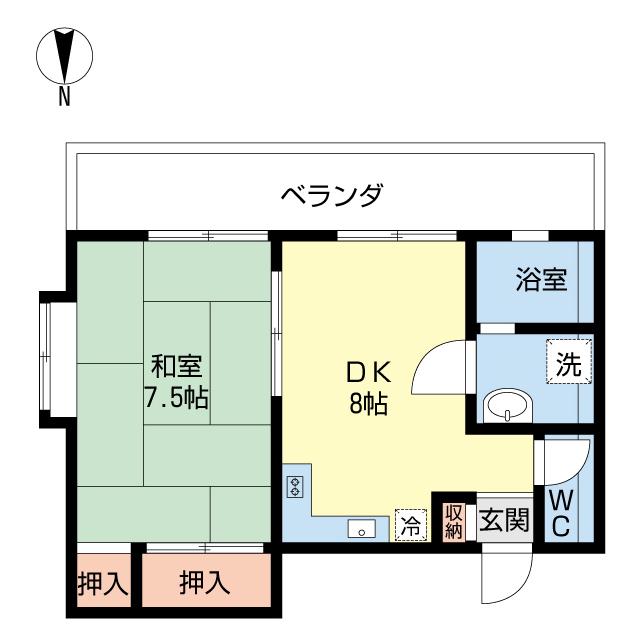 コーポSAE(1DK/3階)の間取り写真