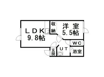 MC20(1LDK/1階)の間取り写真