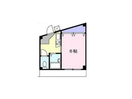 コスモ生田(ワンルーム/3階)の間取り写真