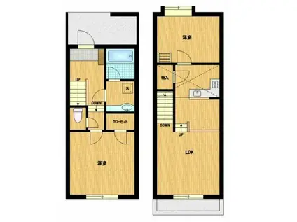 セザンヌ大久保(2LDK/1階)の間取り写真