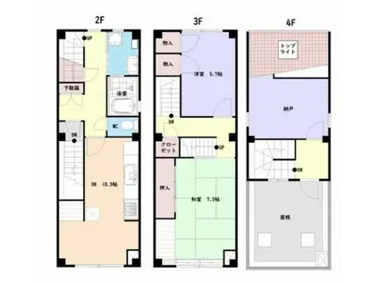 バトラーズ日本橋小舟町ビル(2SLDK/2階)の間取り写真